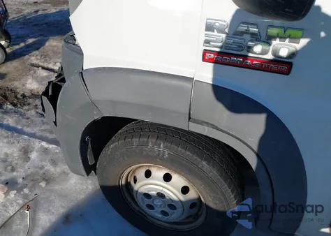 2017 Ram Promaster 2500 High Roof 159 Wb from USA, damaged, VIN 3C6TRVDGXHE514858